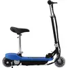 vidaXL Trottinette électrique avec siège 120 W Bleu