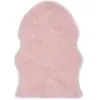 vidaXL Tapis 60 x 90 cm Peau de mouton synthétique Rose