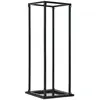 vidaXL Portant de bois de chauffage avec base Noir 37x37x113 cm Acier