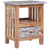 Vidaxl - Table de chevet 41 x 30 x 50 cm Bois de récupération massif Brun