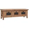 Vidaxl - Meuble tv avec 3 tiroirs 120x30x40 cm Bois d'acajou massif Brun