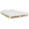 vidaXL Cadre de lit de palette Bois de pin massif 160 x 200 cm