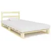 vidaXL Cadre de lit de palette Bois de pin massif 90 x 200 cm