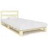 vidaXL Cadre de lit de palette Bois de pin massif 100 x 200 cm