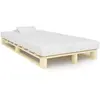 vidaXL Cadre de lit de palette Bois de pin massif 120 x 200 cm