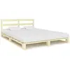 vidaXL Cadre de lit de palette Bois de pin massif 200 x 200 cm