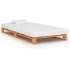 vidaXL Cadre de lit de palette Marron Bois de pin massif 100 x 200 cm