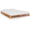 vidaXL Cadre de lit de palette Marron Bois de pin massif 120 x 200 cm