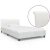Cadre de lit Blanc Similicuir 100 x 200 cm