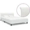 vidaXL Cadre de lit Blanc Similicuir 140 x 200 cm