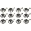 vidaXL Lampes solaires à LED rondes d'extérieur 12 pcs 12 cm Blanc