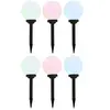 vidaXL Lampes solaires sphériques LED de jardin 6 pcs 20 cm RVB