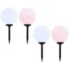 vidaXL Lampes solaires sphériques LED de jardin 4 pcs 30 cm RVB