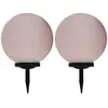 vidaXL Lampes solaires sphériques LED de jardin 2 pcs 40 cm RVB