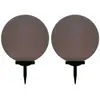 vidaXL Lampes solaires sphériques LED de jardin 2 pcs 50 cm RVB