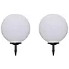 vidaXL 2 pcs Lampes d'allée d'extérieur à LED 50 cm et piquet au sol