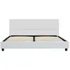 vidaXL Cadre de lit sans matelas blanc similicuir 140x200 cm