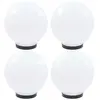 vidaXL Lampes à LED sous forme de boule 4 pcs Sphérique 25 cm PMMA