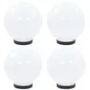 vidaXL Lampes à LED sous forme de boule 4 pcs Sphérique 20 cm PMMA
