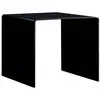 vidaXL Table basse Noir 50 x 50 x 45 cm Verre trempé
