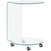 vidaXL Table basse 45 x 40 x 58 cm Verre trempé