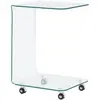 vidaXL Table basse 45 x 40 x 63 cm Verre trempé