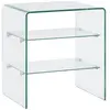 vidaXL Table basse 50 x 40 x 56 cm Verre trempé
