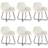 VIDAXL Bata - lot x6 chaises de salle à manger velours ocre 277014