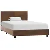 vidaXL Cadre de lit Marron Similicuir daim 100 x 200 cm