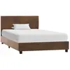 vidaXL Cadre de lit Marron Similicuir daim 90 x 200 cm