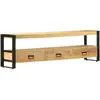 vidaXL Meuble TV 150x30x45 cm Bois solide de manguier