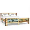 vidaXL Cadre de lit sans matelas Bois de récupération massif 180x200cm