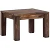 vidaXL Table basse 50 x 50 x 35 cm Bois de manguier massif