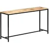 vidaXL Table console 140 x 35 x 76 cm Bois de manguier massif brut