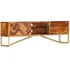 vidaXL Meuble TV 140 x 30 x 45 cm Bois de Sesham massif