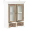 vidaXL Armoire murale Blanc 49x22x59 cm Bois d'ingénierie