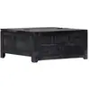Non communiqué vidaXL Table basse Noir 65 x 65 x 30 cm Bois de manguier massif