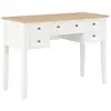 vidaXL Bureau Blanc 109,5 x 45 x 77,5 cm Bois