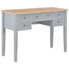 VidaXL Bureau gris 109,5 x 45 x 77,5 cm bois