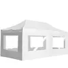 vidaXL Tente de réception pliable avec parois Aluminium 6 x 3 m Blanc