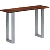 vidaXL Table console 115 x 35 x 76 cm Bois d'acacia massif et fer