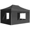 vidaXL Tente de réception pliable à parois Aluminium 4,5x3m Anthracite