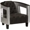 vidaXL Fauteuil en style d'aviation noir cuir véritable
