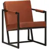 vidaXL Fauteuil marron cuir véritable