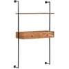 vidaXL Bureau mural 90x40x170 cm Bois d'acacia solide