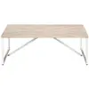 vidaXL Table basse 110x110x36 cm Bois de manguier solide