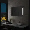 vidaXL Miroir mural à LED pour salle de bains 100x60 cm
