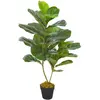 vidaXL Plante artificielle avec pot Feuilles de figuier Vert 90 cm