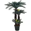 vidaXL Plante artificielle avec pot Palmier Cycas Vert 125 cm