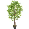 vidaXL Plante artificielle d'érable avec pot Vert 120 cm
